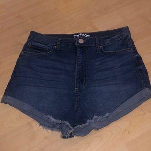 Blue jean shorts